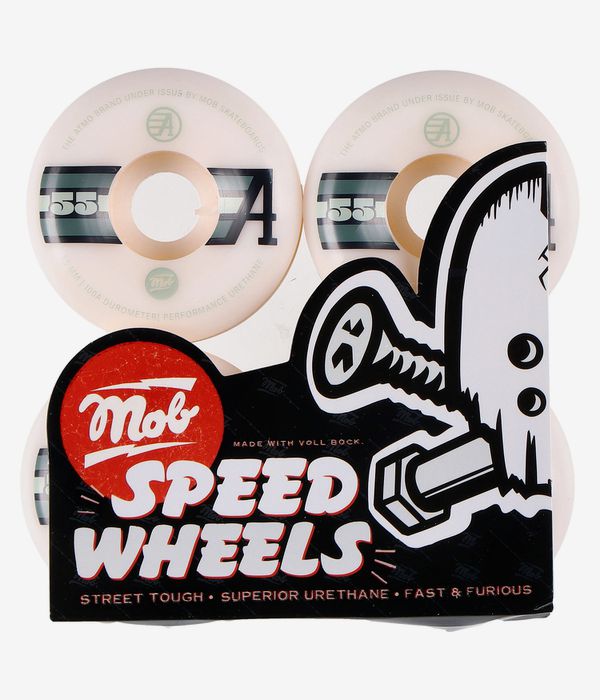 MOB x Atmo Flag Wheels (white) 55mm 100A 4 Pack