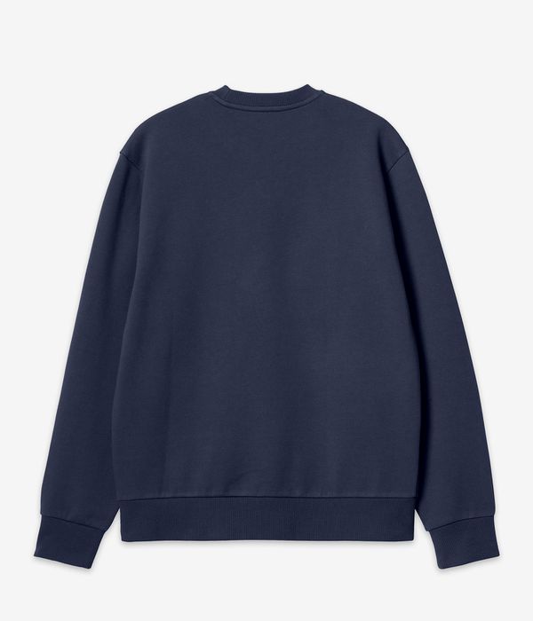 Carhartt WIP Script Embroidery Bluza (air force blue white)