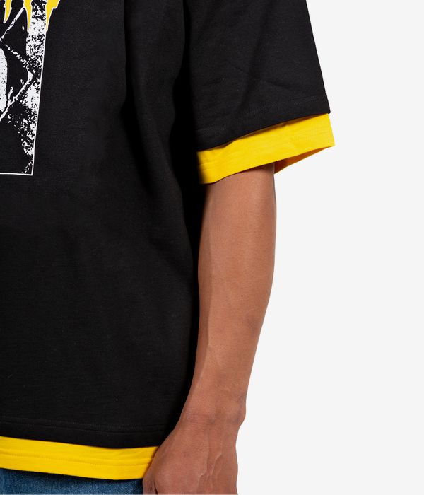 Wasted Paris T-Nine Wire T-Shirty (black golden yellow)