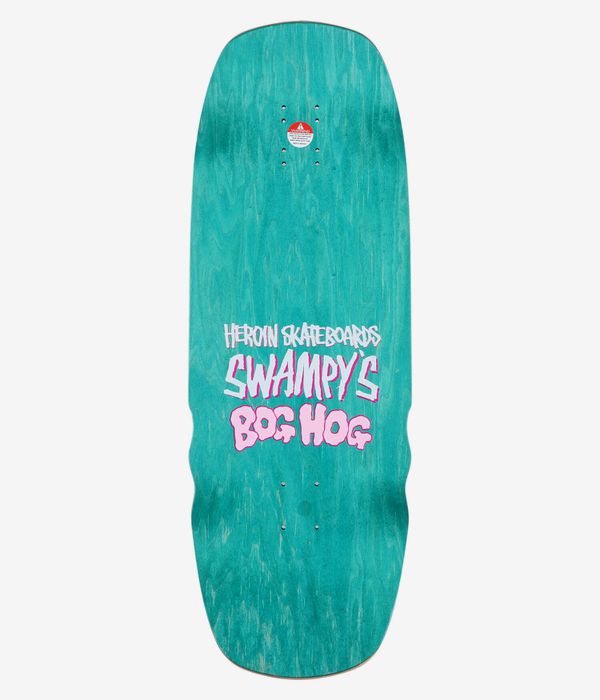 Heroin Skateboards Swampy's Bog Hog 10.75" Skateboard Deck (black)