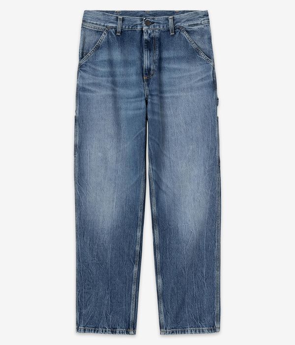 Carhartt WIP Single Knee Pant Smith Jeans (blue marble used wash)