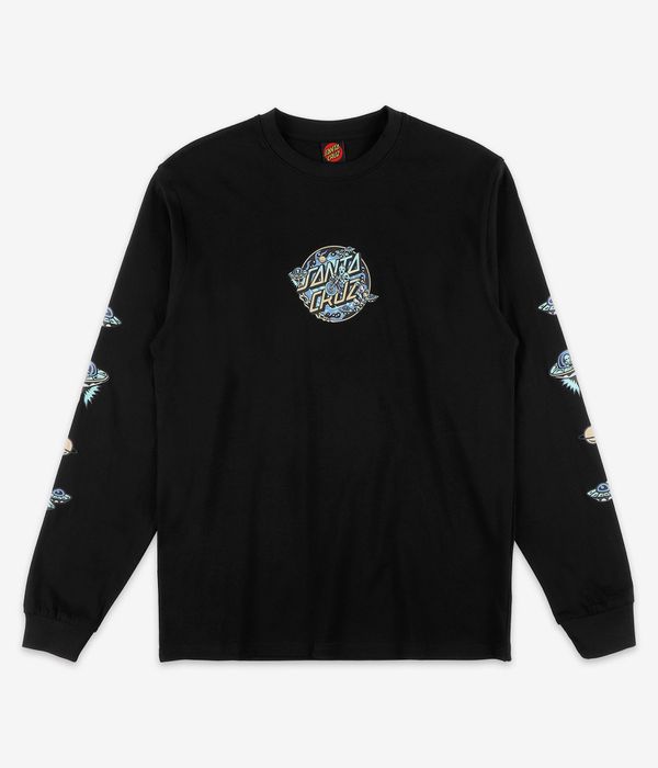 Santa Cruz Winkowski Dope Planet 2 Dot Camiseta de manga larga (black)