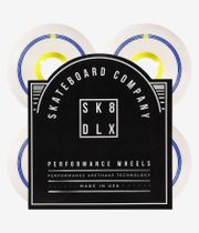 skatedeluxe Retro Conical Wheels (white yellow) 58mm 100A 4 Pack