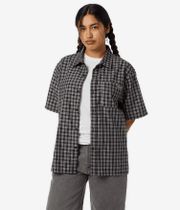 HUF Stretch Micro Plaid Hemd (black)