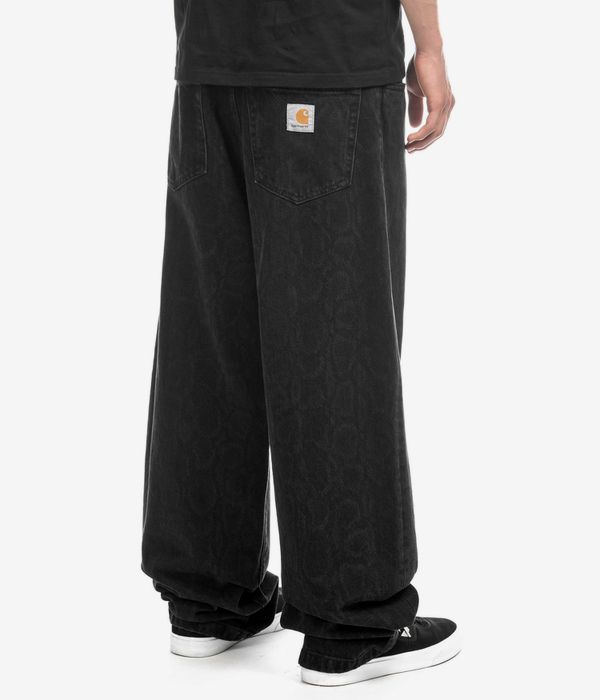 Carhartt WIP Snake Landon Pant Smith Jeans (camo black heavy stone wash)