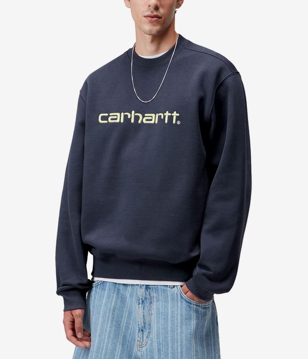 Carhartt WIP Basic Sweatshirt (deep night gentle green)