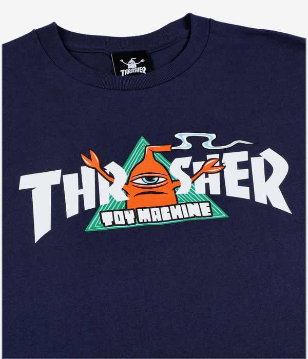 Thrasher x Toy Machine Vortex T-Shirt (navy)