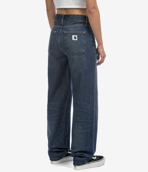 Carhartt WIP W' Arin Pant Corganic Fairfield Vaqueros women (blue dark used wash)