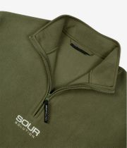 SOUR SOLUTION Micro Fleece Half Zip Sweatshirt (olive)