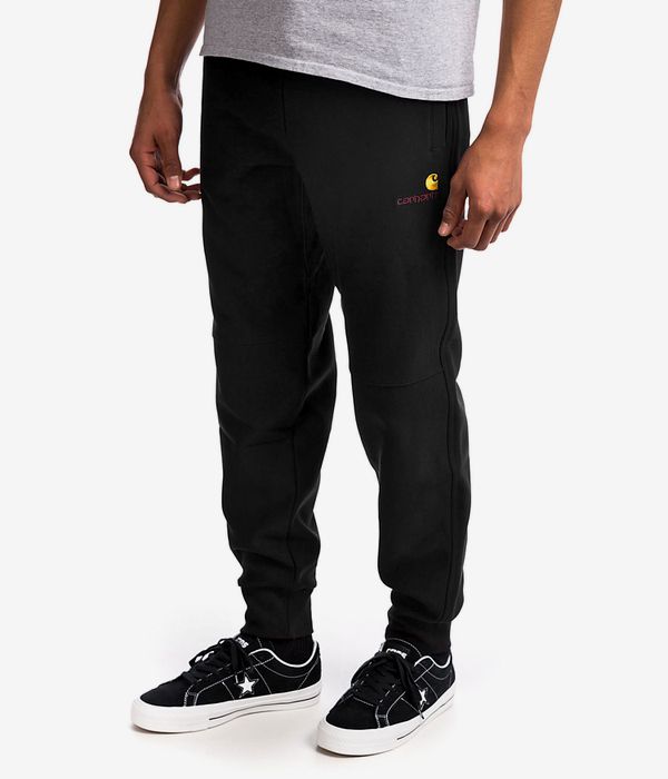 Carhartt WIP American Script Jogging Pantalons (black)