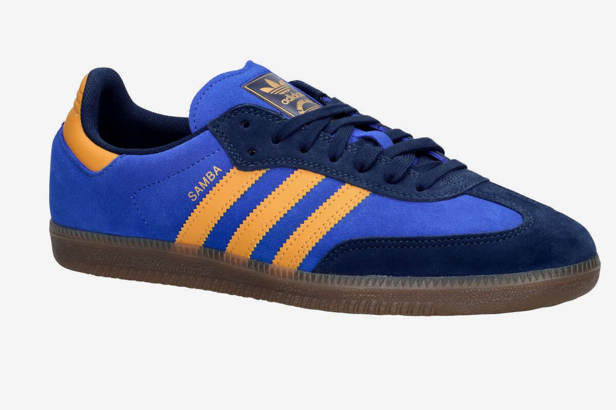 adidas Skateboarding Samba ADV Chaussure (collegiate navy preloved yellow)