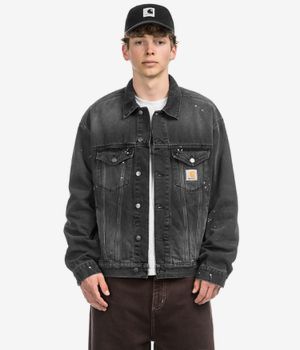 Carhartt WIP Helston Jacket (black destroy wash splatter)