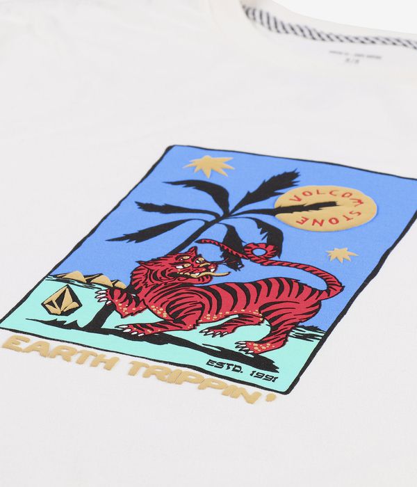 Volcom Tarot Tiger FTY Camiseta (off white)