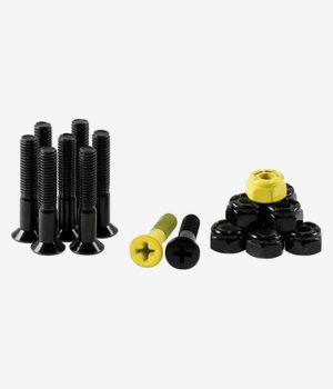 Origin Precision 1 1/8" Montageset (black yellow) Kreuzschlitz Senkkopf