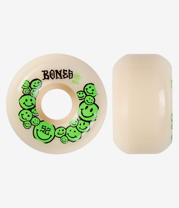 Bones STF Happiness V5 Wheels (white green) 52mm 99A 4 Pack