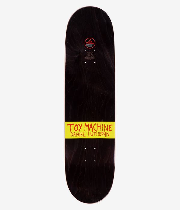 Toy Machine Lutheran Psycho Babylon 8.5" Tabla de skate (yellow red)