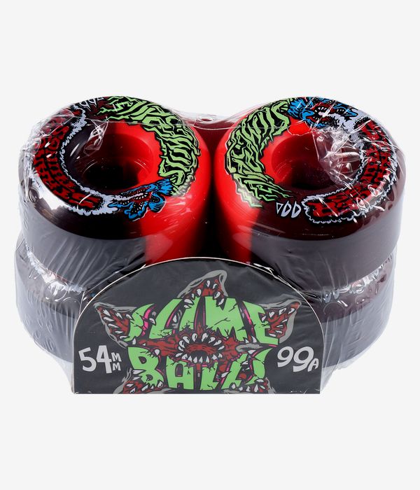 Santa Cruz x Stranger Things Slime Balls Vomits Wheels (red black) 54mm 99A 4 Pack