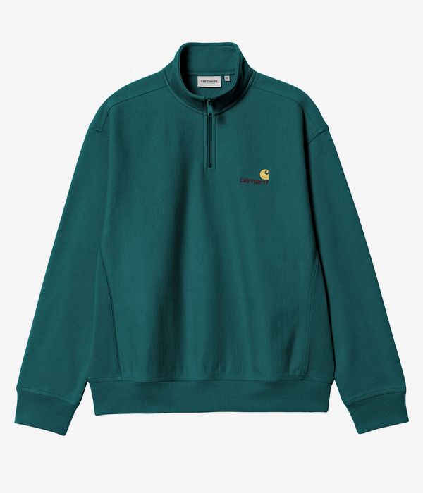 Carhartt WIP America Script Half Zip Sweatshirt (malachite)