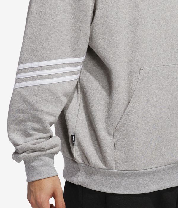 adidas Classic Hoodie (medium grey heather white)
