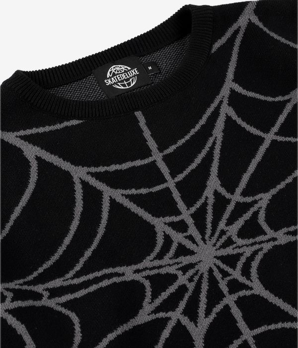 skatedeluxe Spider Organic Knit Sweatshirt (black grey)