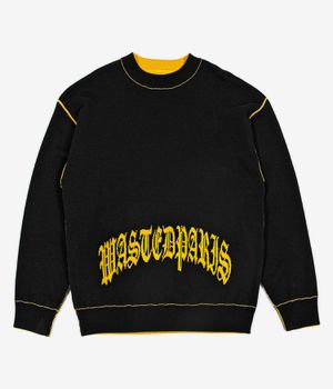 Wasted Paris Reverse Kingdom Sweatshirt (black golden yellow)