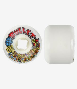 Santa Cruz Bullet Riot Vomits Slime Balls Wheels (white) 60 mm 97A 4 Pack