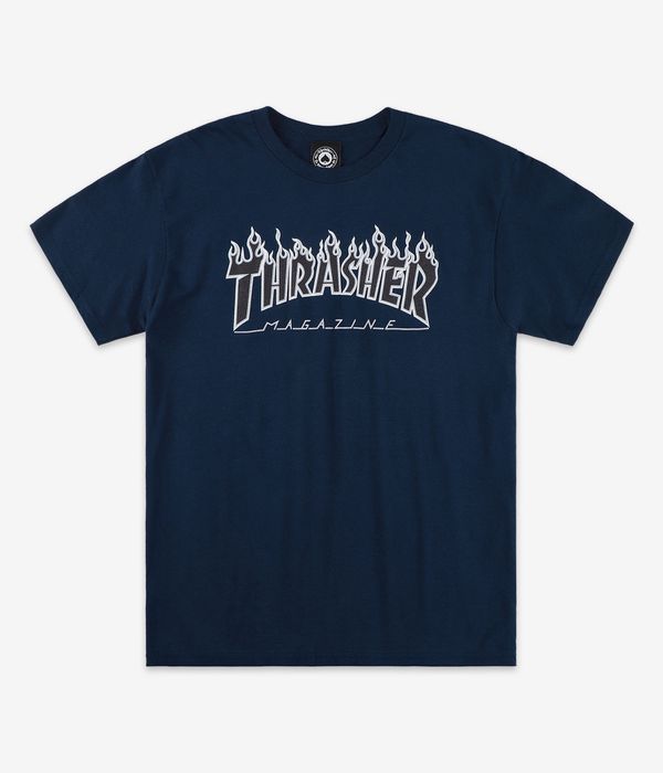 Thrasher Flame T-shirt (navy black)
