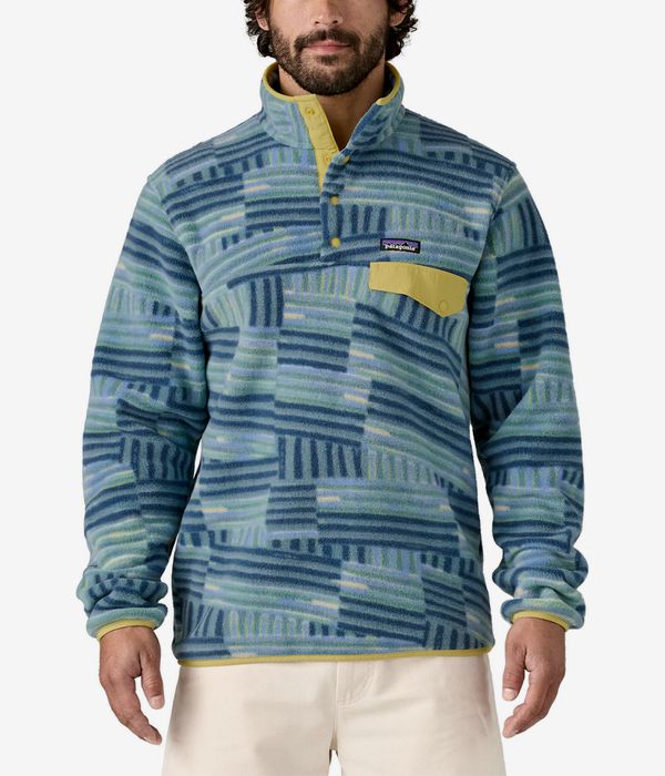 Patagonia Lightweight Synch Snap-T Veste (quilty fitz wetland blue)