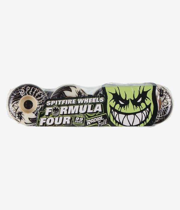 Spitfire Formula Four Deathmask II Bighead Radial Full Wheels (glow in the dark) 54 mm 99A 4 Pack