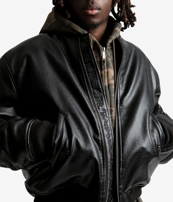 Wasted Paris Kingdom Faux Leather Jacket (black)