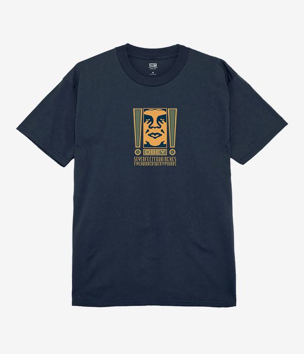 Obey Double Exclamation T-Shirt (navy)