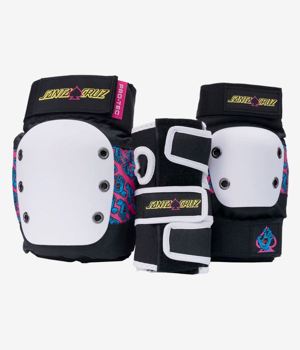 PRO-TEC x Santa Cruz Adult Street Schützer-Set (black white pink)