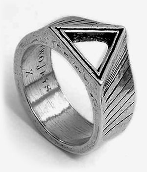 Twojeys Triangle Anillo (silver)