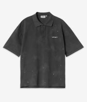 Carhartt WIP Painter Polo-Shirt (black destroy wash splatter)