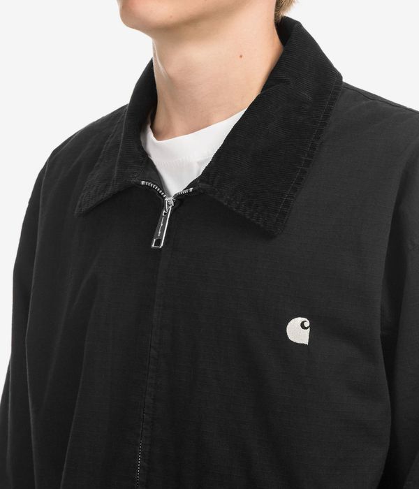 Carhartt WIP Madison Ripstop Jacke (black wax garment dyed)