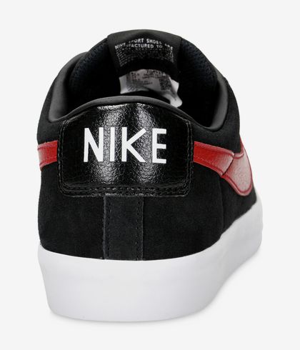 Nike Sb Blazer Low Gt Shoes Black University Red Buy At Skatedeluxe