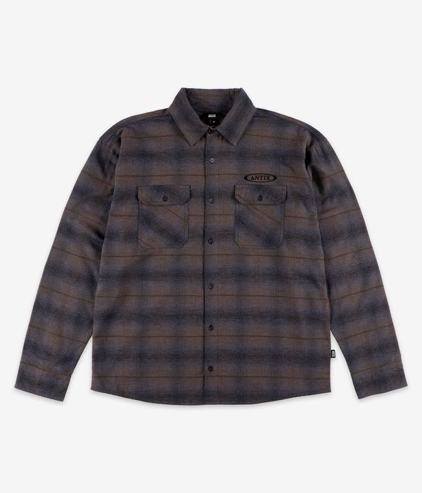 Antix Simplex Flanell Chemise (brown black check)