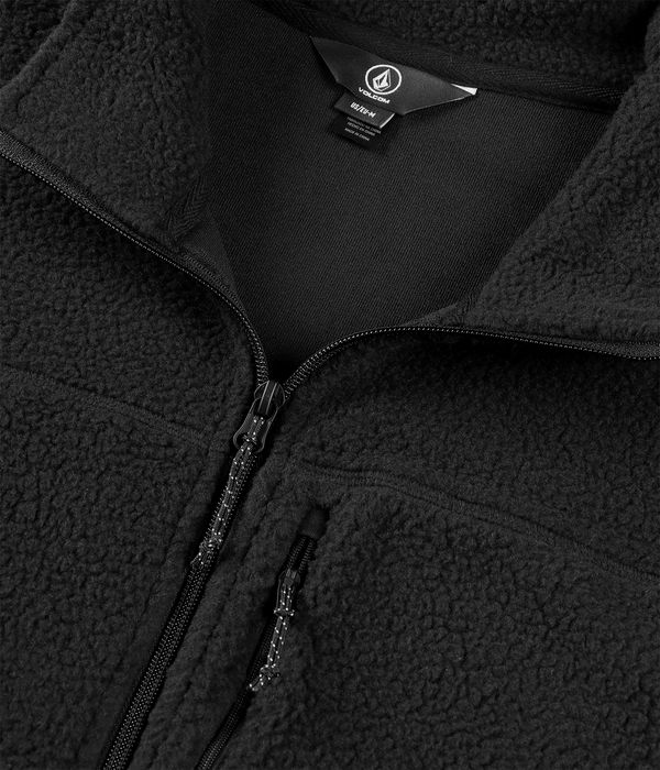 Volcom Nelson Sherpa Zipper Sweatshirt (black)