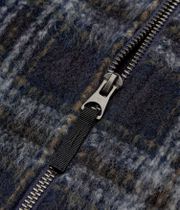 Element Fuzzy Check Zip Overshirt Jacket (brushed plaid dark slate)