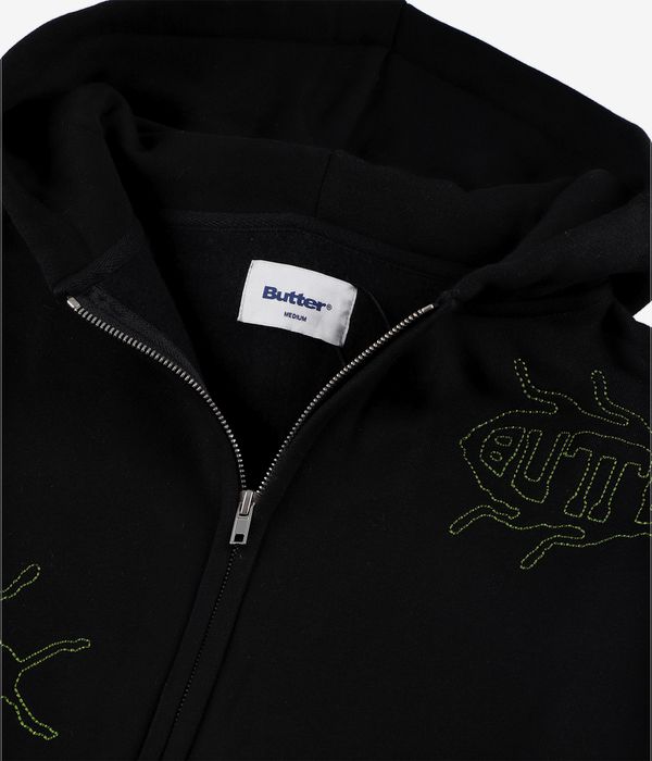 Butter Goods Roach Zip-Hoodie (black)