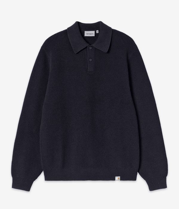 Carhartt WIP Miles Polo Long sleeve (black)