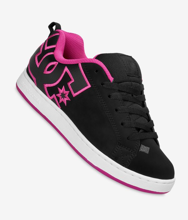 DC Court Graffik Schuh women (black pink stencil)