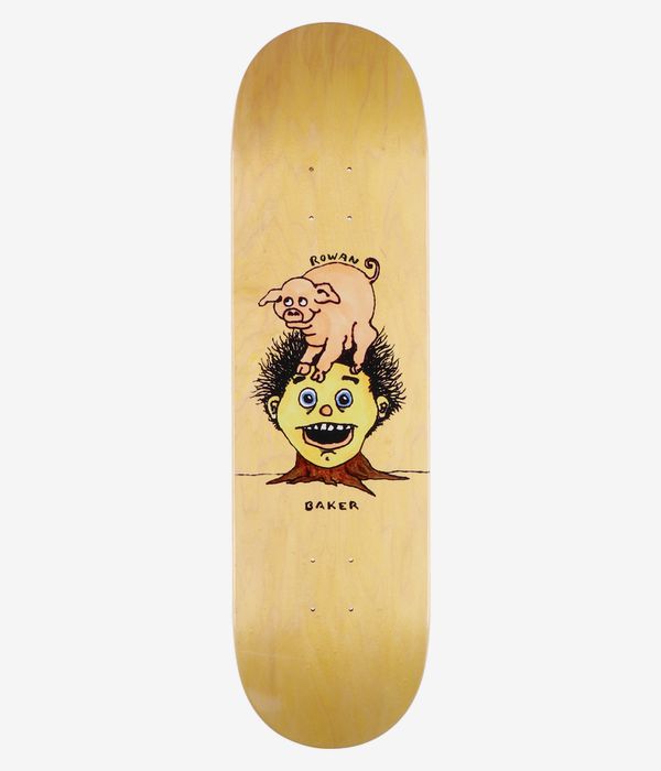 Baker Rowan Piggy Back 8.5" Planche de skateboard (mustard)