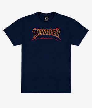 Thrasher Cracked T-shirt (navy)