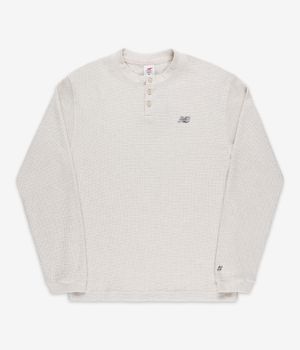 New Balance Numeric Waffle Knit Henley Longues Manches (heather grey)