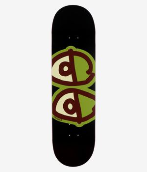 Krooked Team Eyes 8.5" Planche de skateboard (black green)