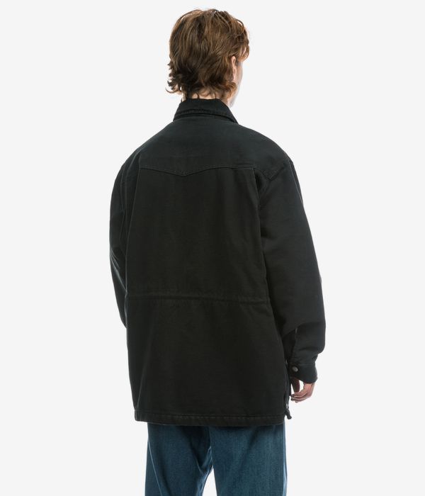 Carhartt WIP OG Santa Fe Coat Organic Dearborn Jacket (black black stone canvas)