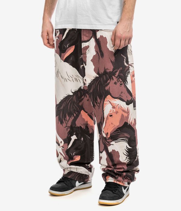 Obey Classic Baggy Printed Jeans (brown multi)