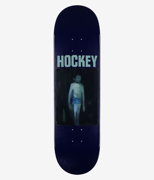 HOCKEY Stain 50% Of Anxiety 8.44" Skateboard Deck (blue)