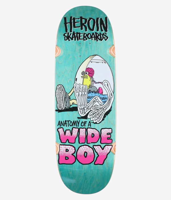Heroin Skateboards Anatomy Of A Wide Boy 10.4" Tavola da skateboard (multi)